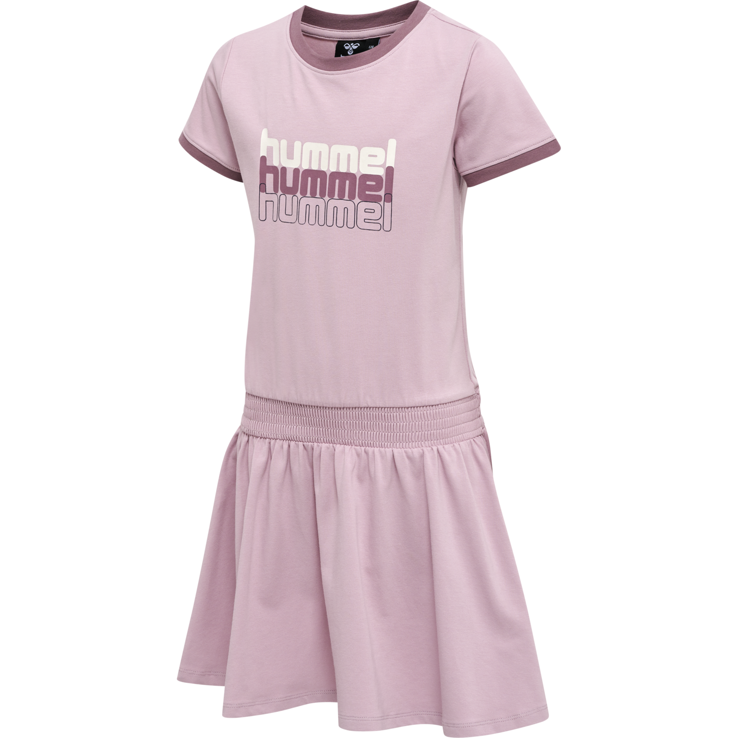 hmlCLOUD DRESS S/S, DAWN PINK, packshot