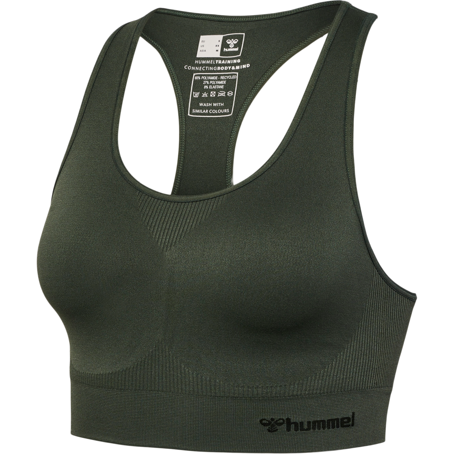 hmlTIF SEAMLESS SPORTS TOP, CLIMBING IVY, packshot