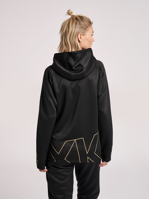 hmlCIMA XK HOODIE WOMAN, BLACK, model