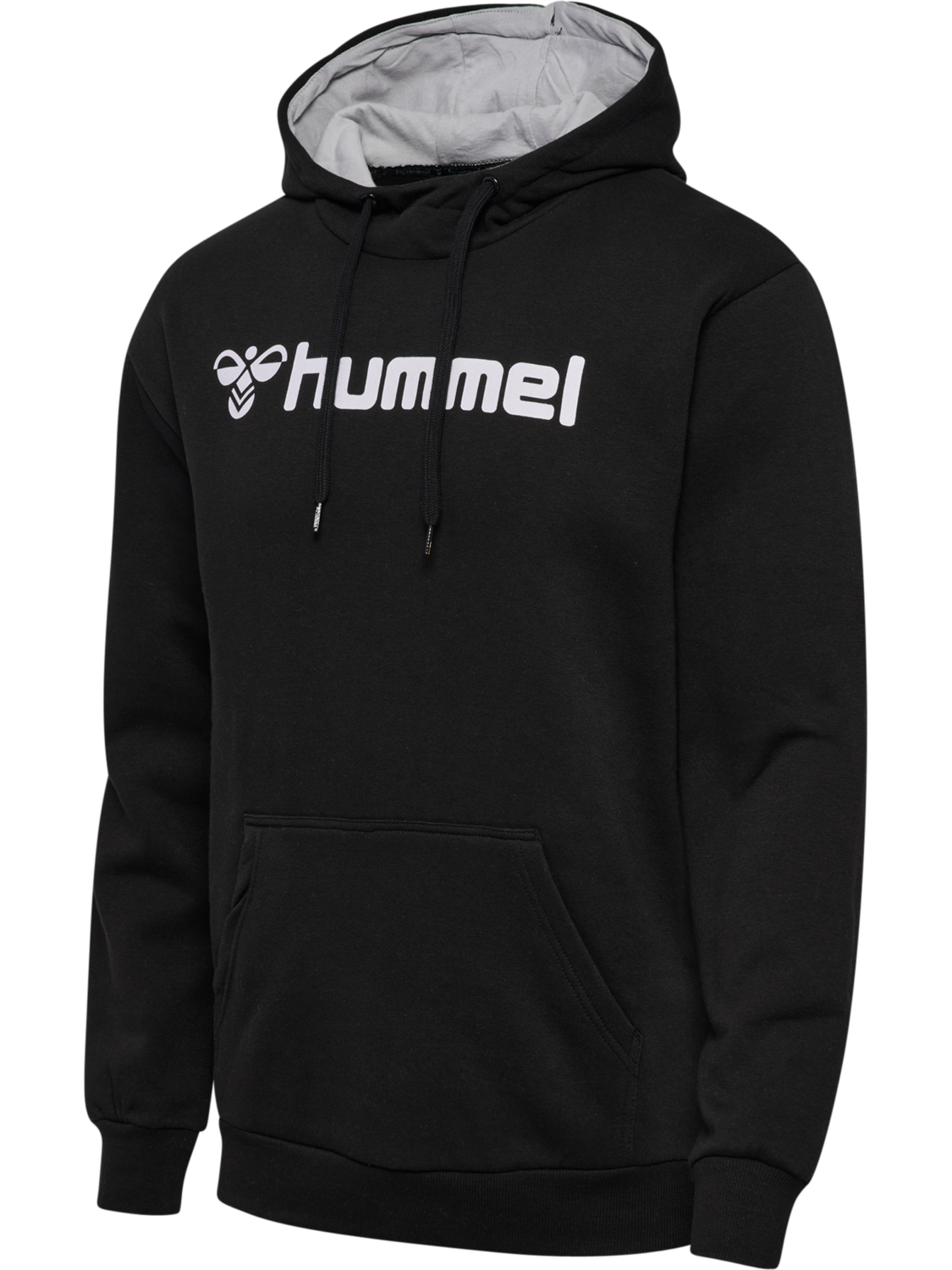 hmlMOVER COTTON HOODIE, BLACK, packshot