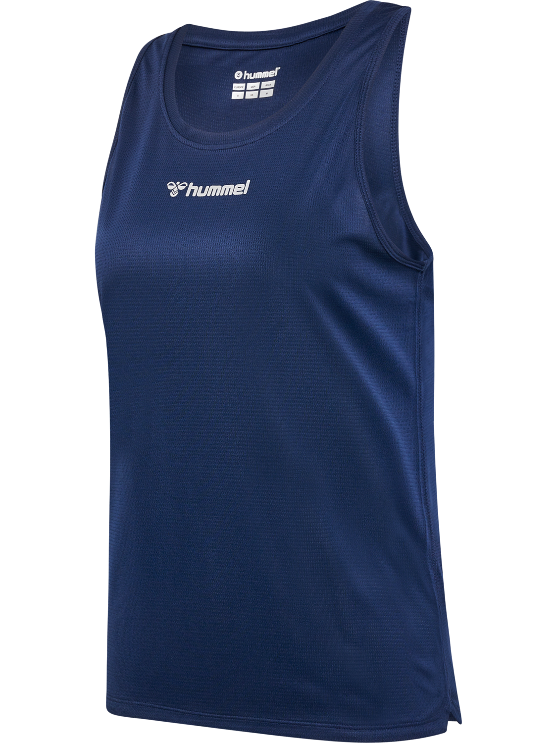 hmlRUN SINGLET S/L WOMAN, BLACK IRIS, packshot