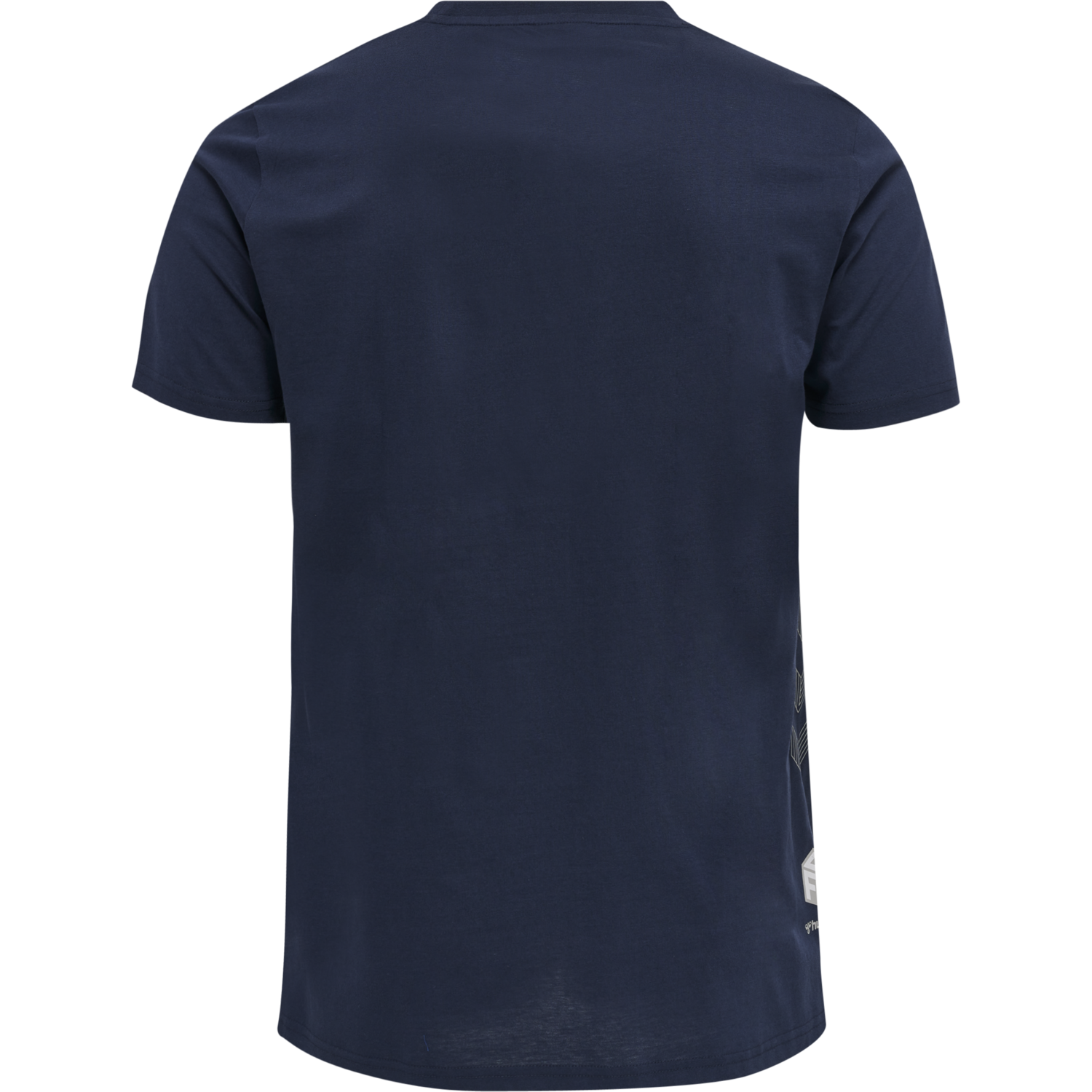 hmlMOVE GRID COTTON T-SHIRT S/S, MARINE, packshot