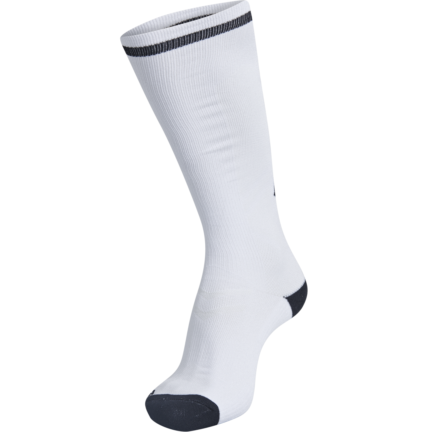 ELITE INDOOR SOCK HIGH, WHITE/BLACK, packshot