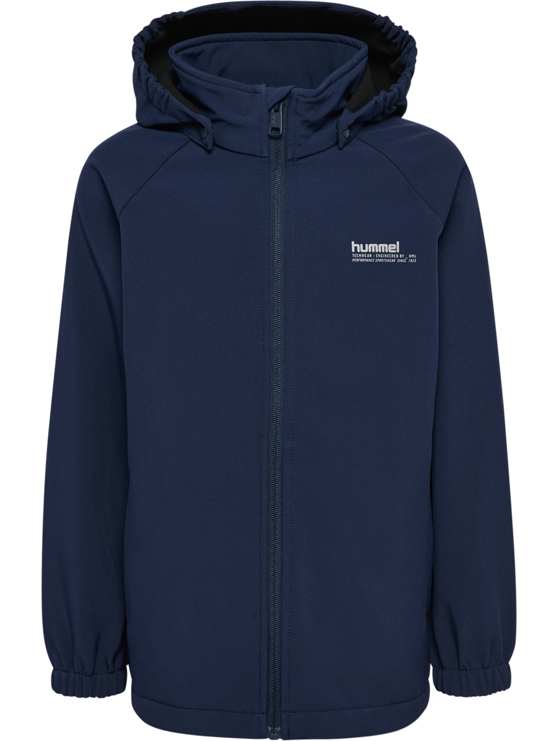 hmlJR LOOSE SOFTSHELL JACKET, BLACK IRIS, packshot