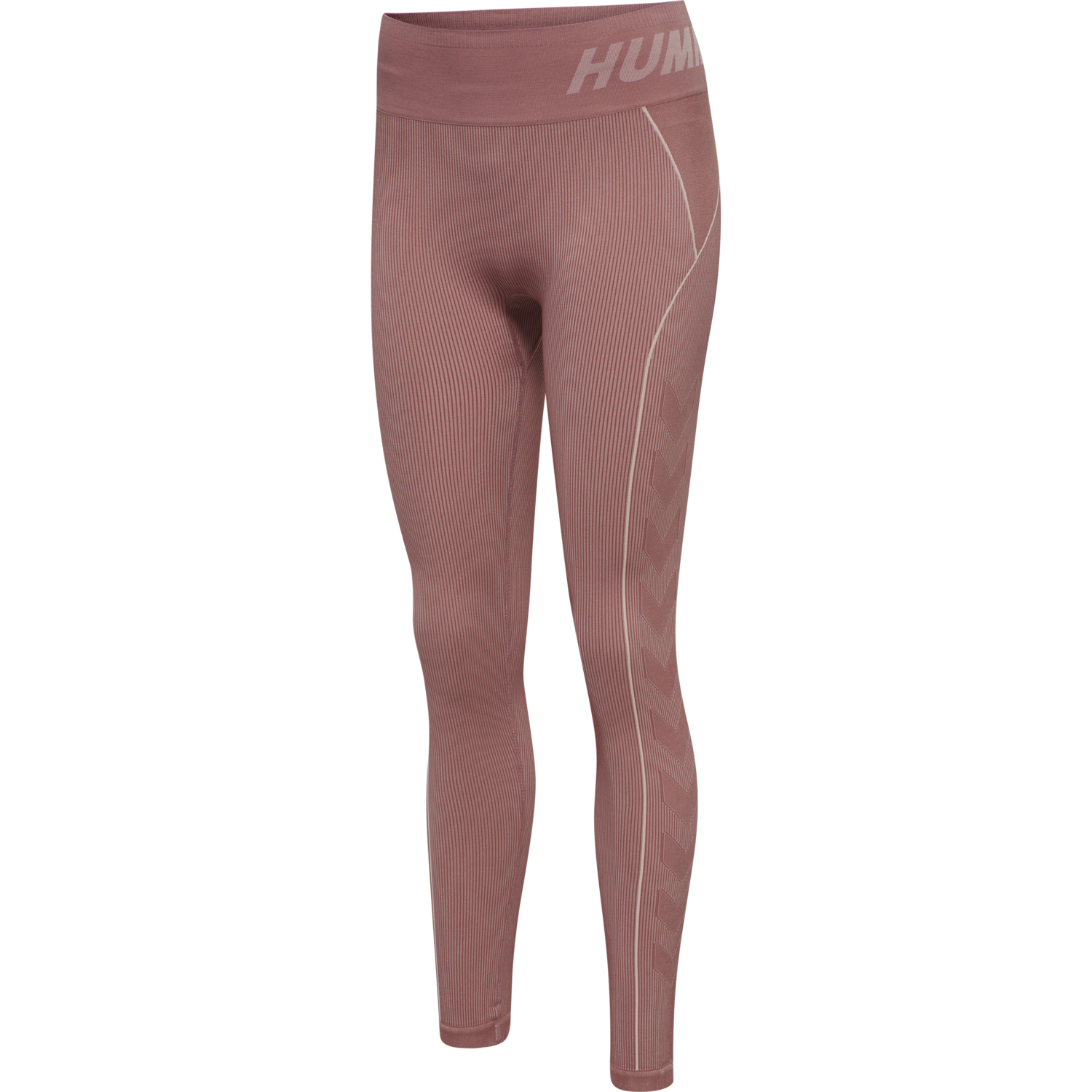 hmlTE CHRISTEL SEAMLESS MW TIGHTS, WITHERED ROSE/ROSE TAN MELANGE, packshot