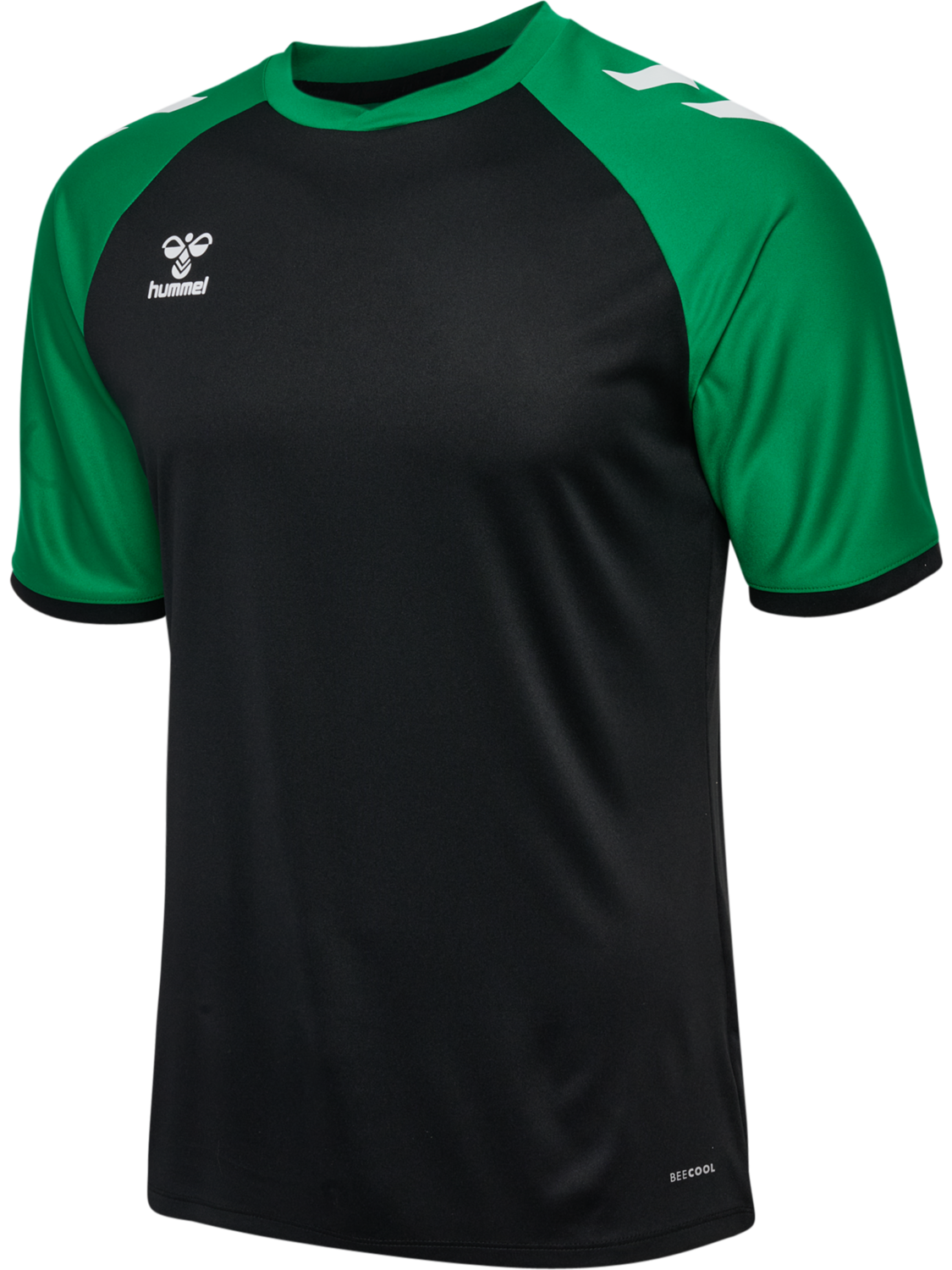 hmlMATCH LEAGUE JERSEY S/S, BLACK/JELLY BEAN, packshot