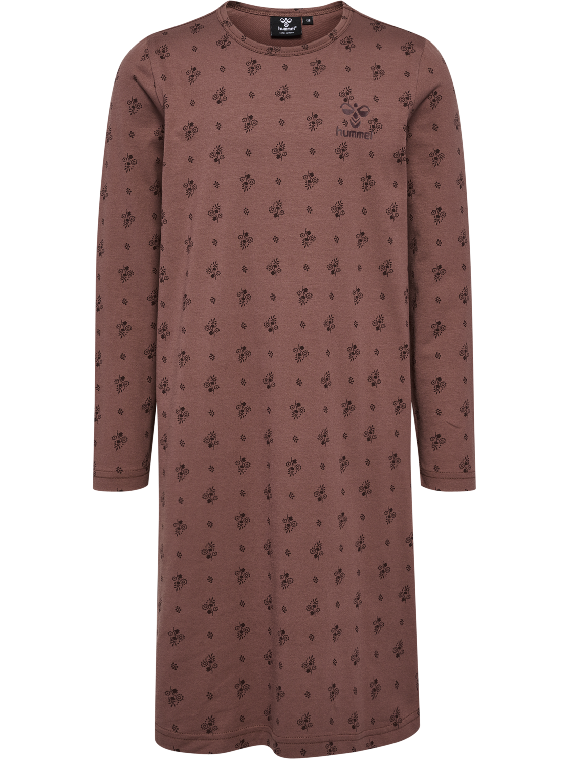 hmlCAROLINA NIGHT DRESS L/S, NUTMEG, packshot