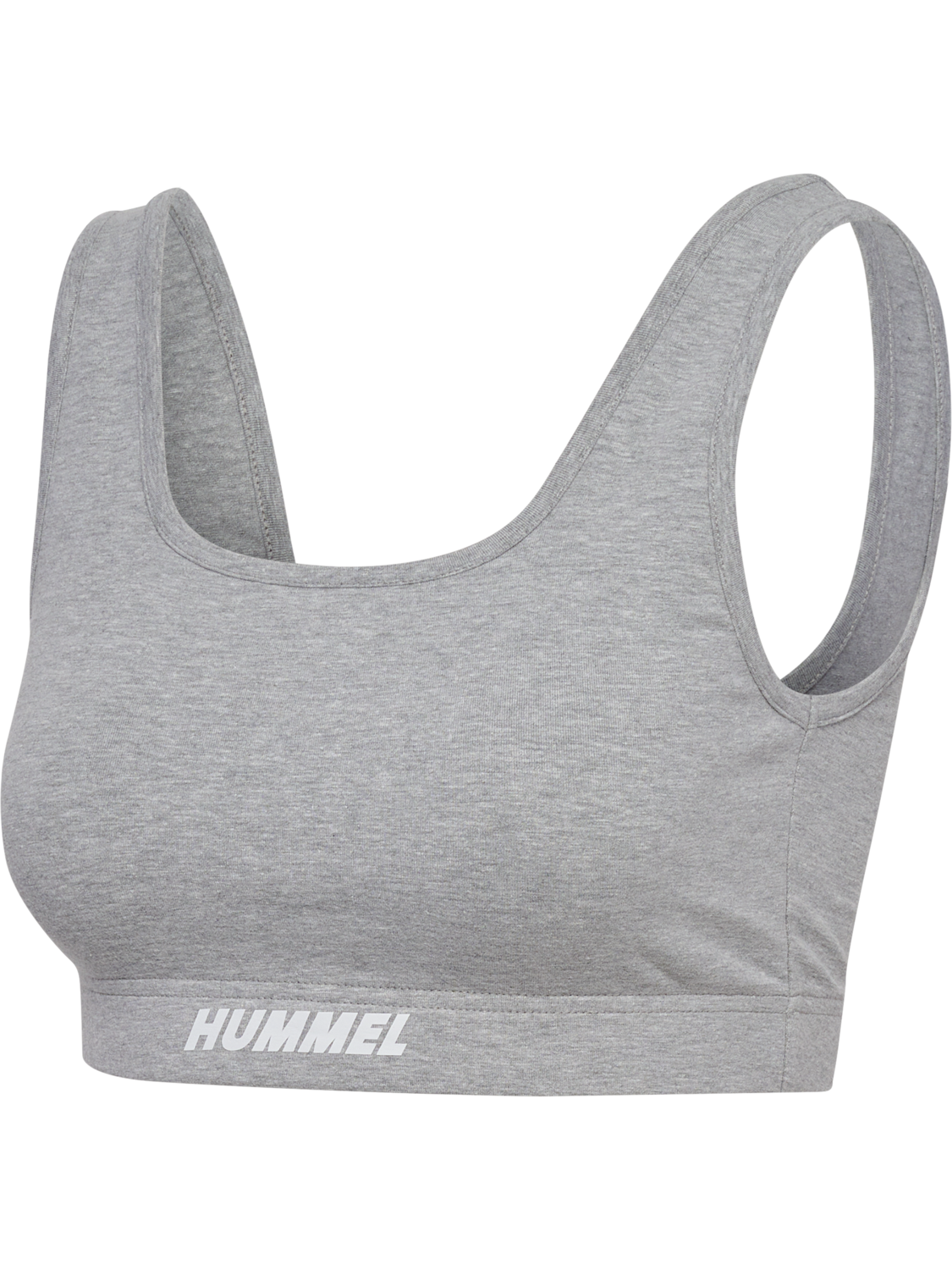 hmlELEMENTAL COTTON SPORTS TOP, GREY MELANGE, packshot