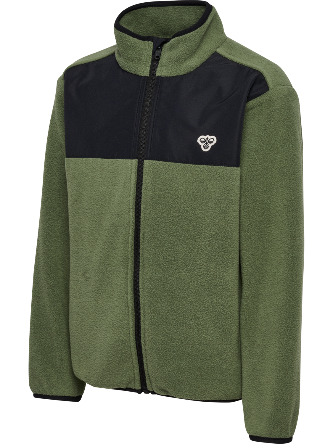 hmlJR FLEECE ZIP JACKET, OLIVINE, packshot