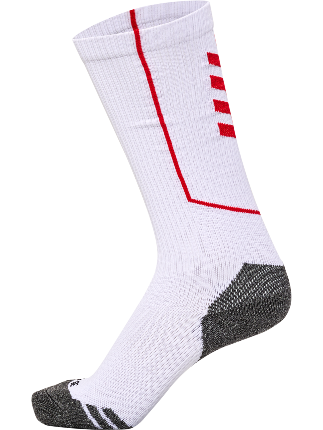 hmlPRO TRAINING SOCKS HIGH, WHITE/TRUE RED, packshot