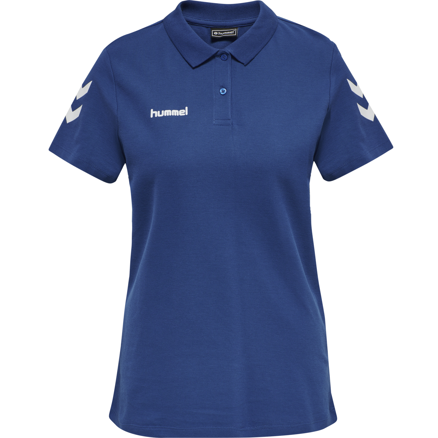 HMLGO COTTON POLO WOMAN, TRUE BLUE, packshot