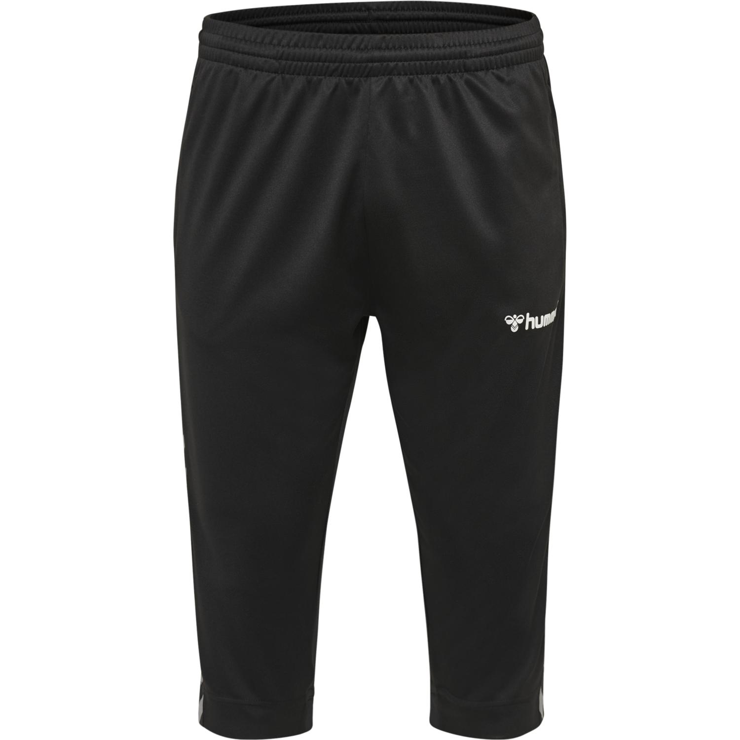 hmlAUTHENTIC 3/4 PANT, BLACK/WHITE, packshot
