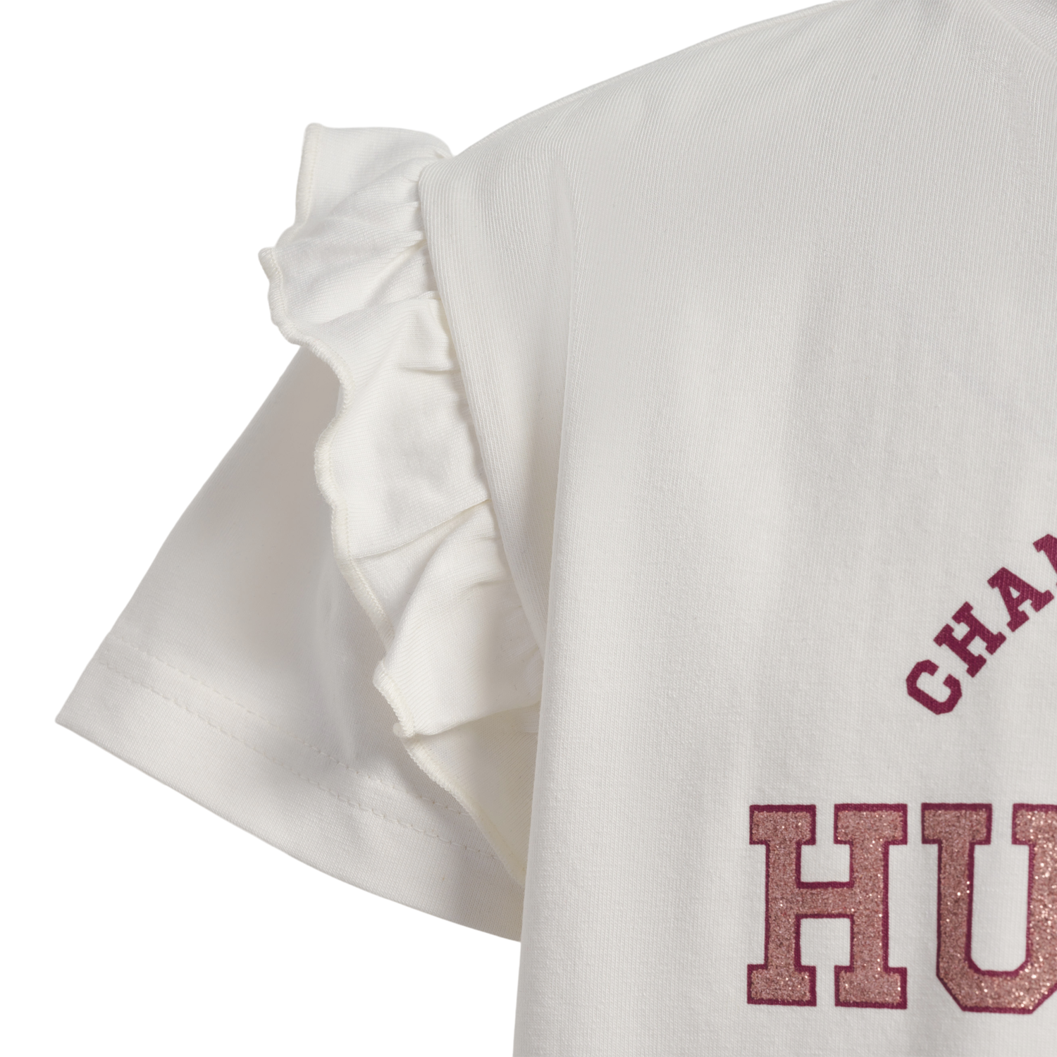 hmlVIOLET T-SHIRT S/S, MARSHMALLOW, packshot