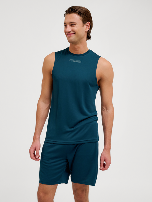 hmlTE FLEX TANKTOP, REFLECTING POND, model