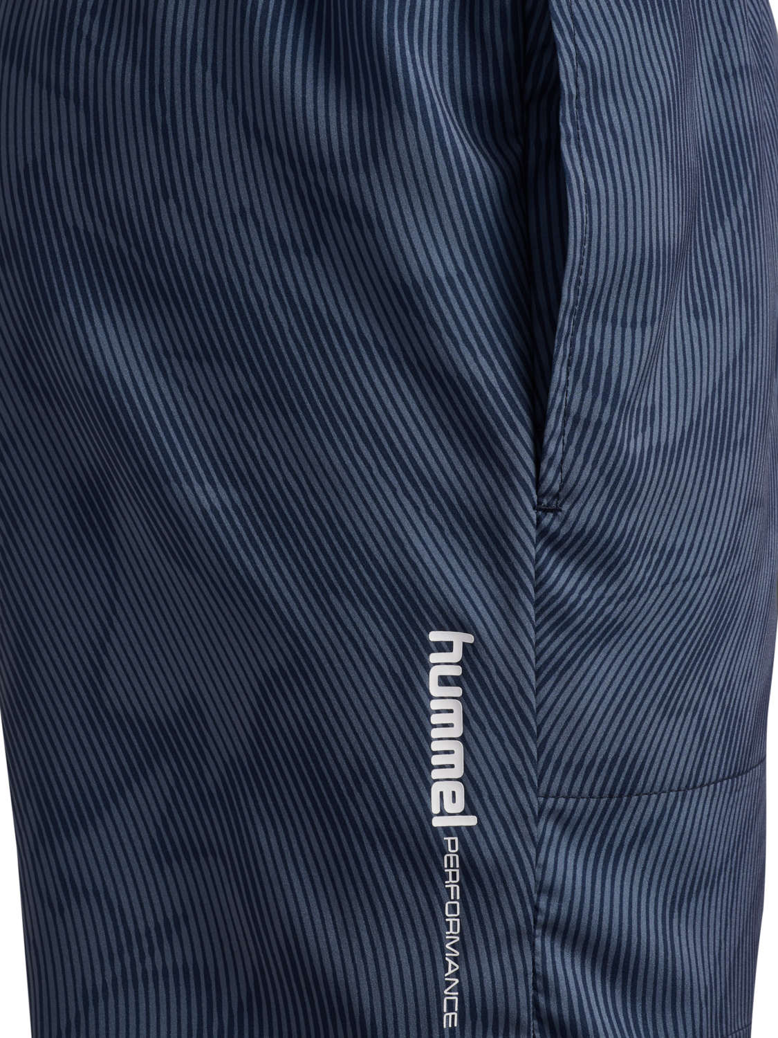 hmlPULSE AOP WORKOUT SHORTS, BLUE MIRAGE/DRESS BLUE, packshot