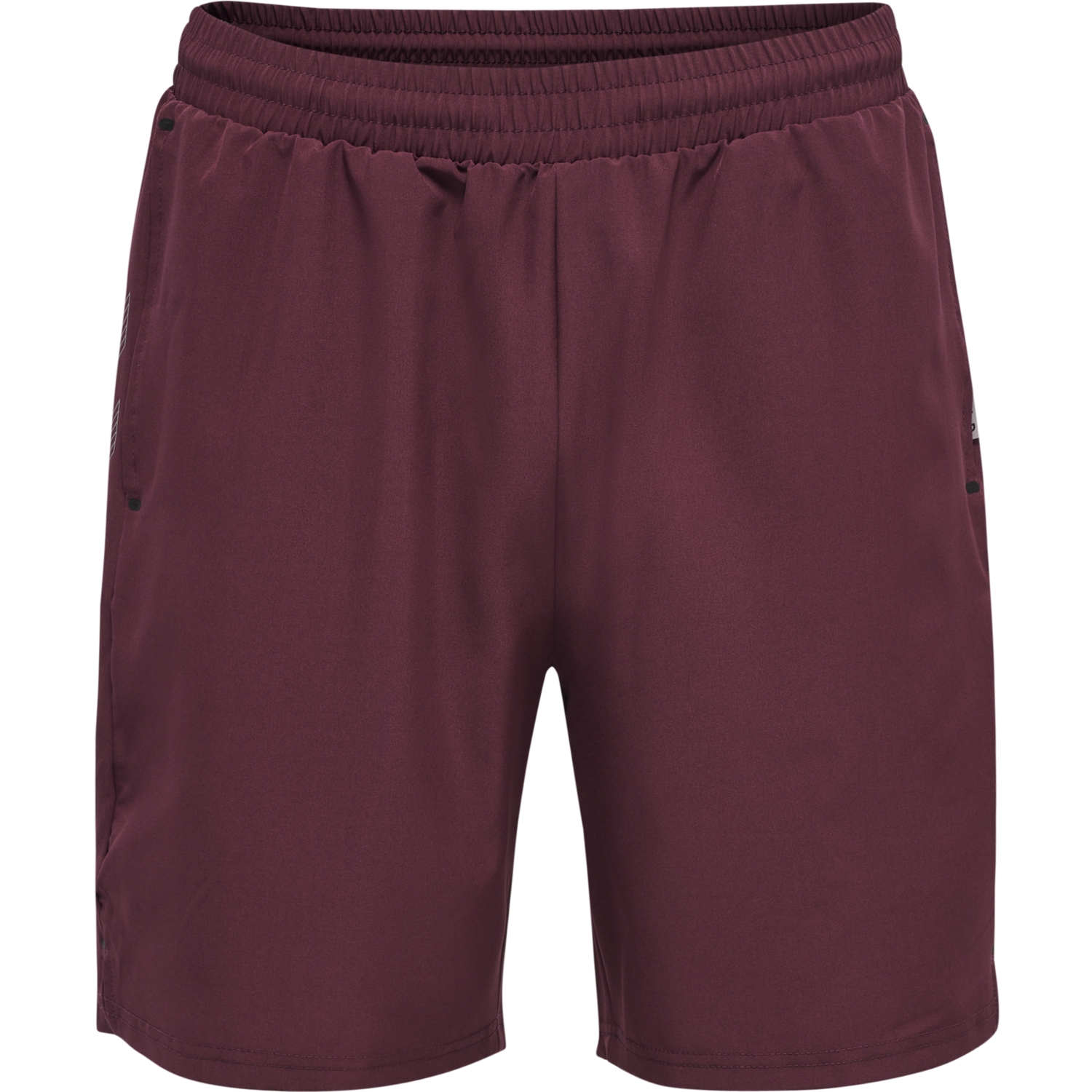 hmlMOVE GRID WOVEN SHORTS, GRAPE WINE, packshot