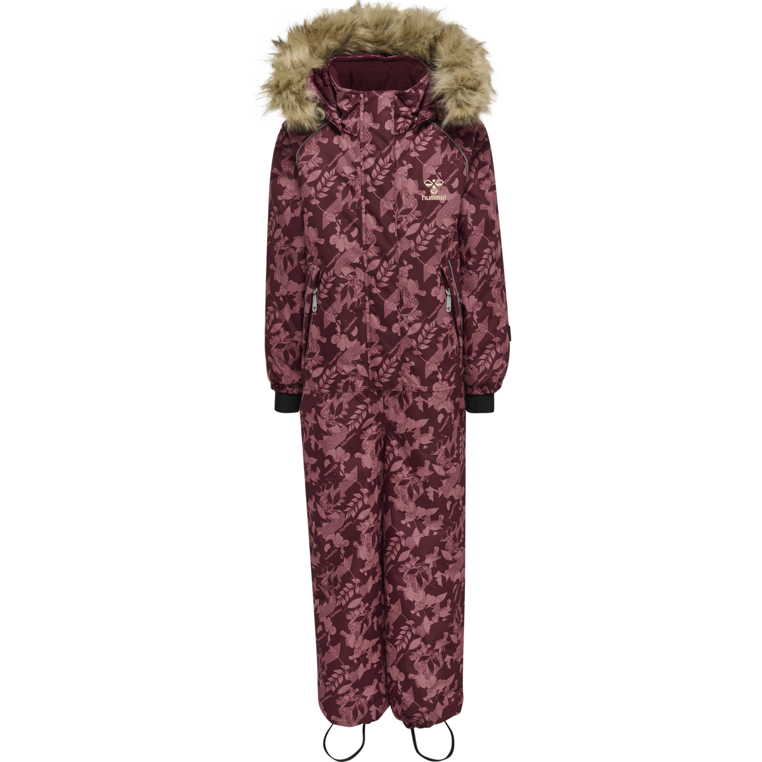 hmlICY TEX SNOWSUIT, WINDSOR WINE, packshot