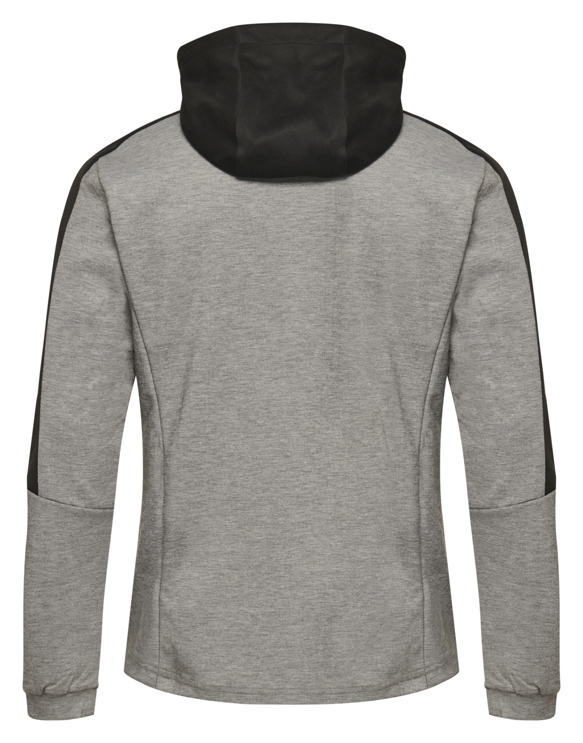 hmlTROPPER ZIP HOODIE, GREY MELANGE, packshot