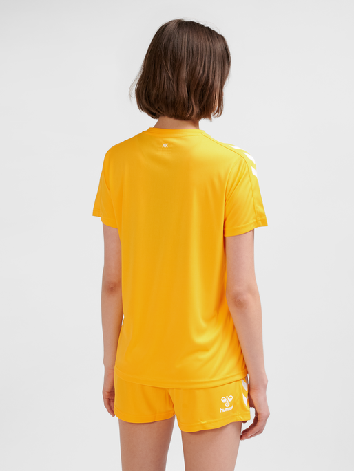 hmlCORE XK POLY JERSEY S/S WOMAN, SPORTS YELLOW, model
