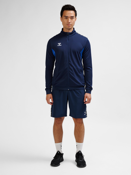hmlAUTHENTIC PL ZIP JACKET, MARINE, model