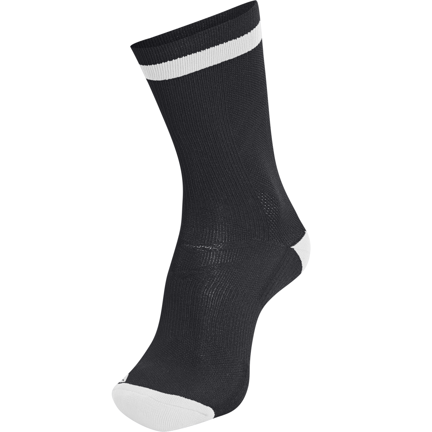 ELITE INDOOR SOCK LOW, BLACK/WHITE, packshot