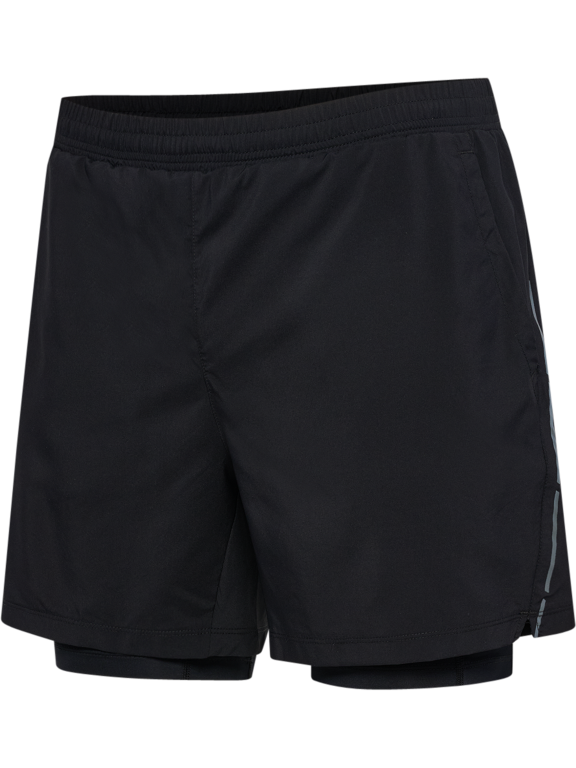 nwlFAST 2IN1 SHORTS, BLACK, packshot