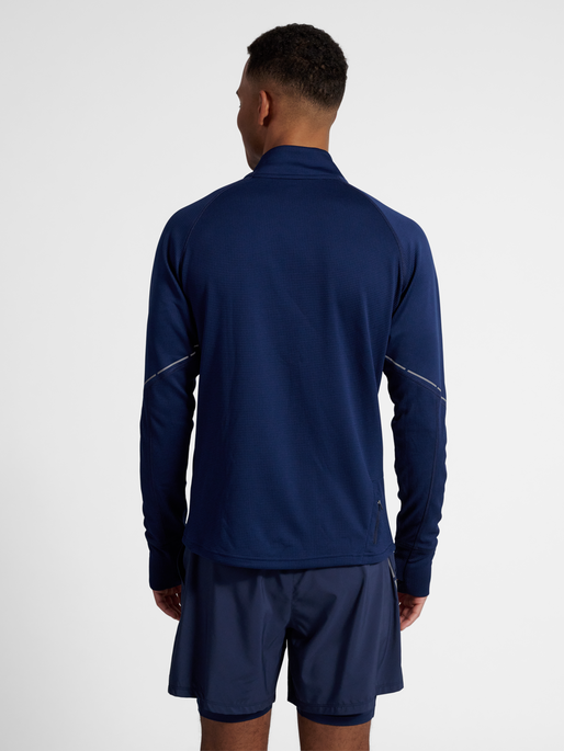 nwlPOWER HALF ZIP MIDLAYER, BLACK IRIS 2, model