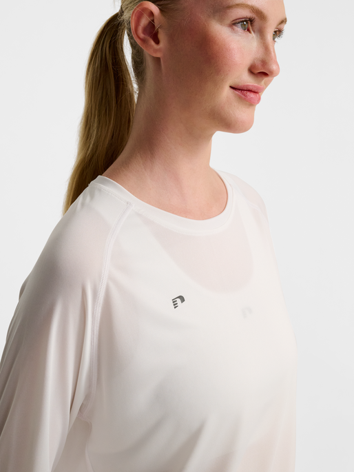 nwlBEAT W T-SHIRT L/S, WHITE, model