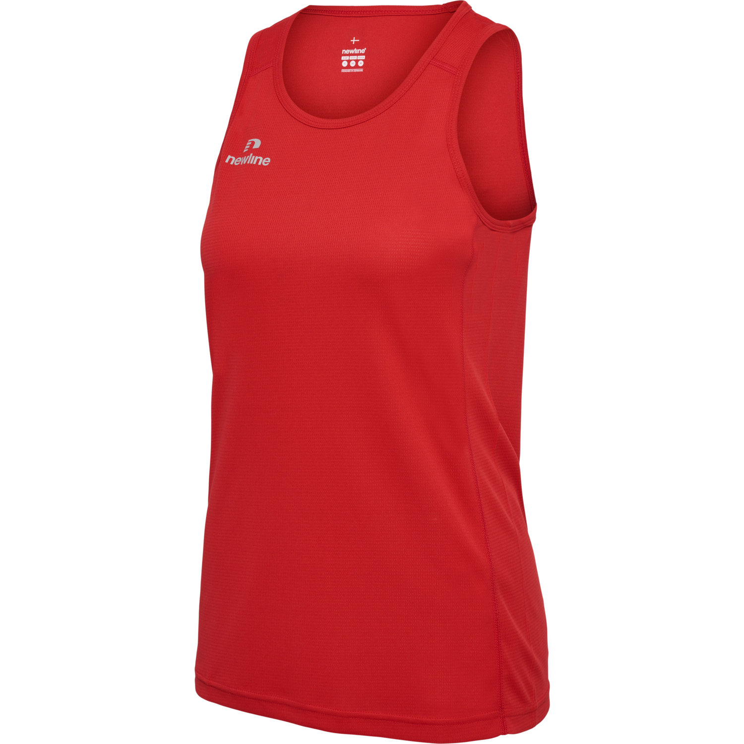 WOMEN'S ATHLETIC RUNNING SINGLET, TANGO RED, packshot
