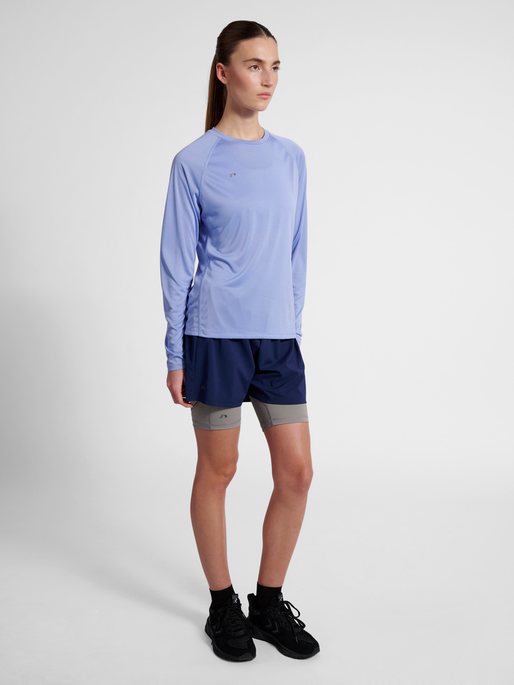 nwlBEAT W T-SHIRT L/S, ACTIVE BLUE, model