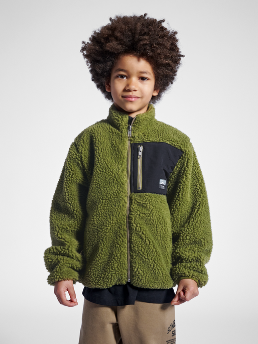 stmVENTURE FLEECE JACKET, OLIVE BRANCH, model
